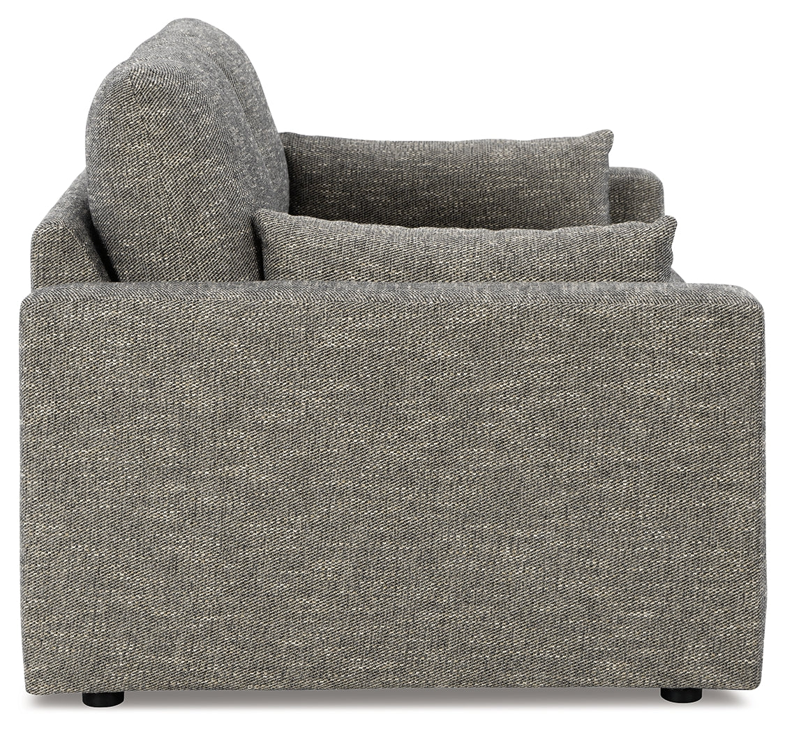 Dramatic Granite Sofa, Loveseat, Oversized Chair and Ottoman from Ashley Furniture - Luna Furniture