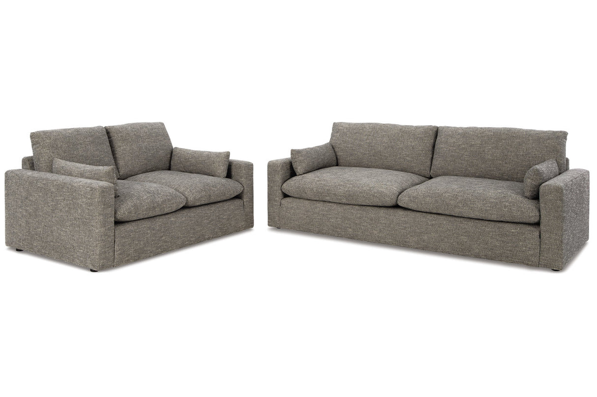 Dramatic Granite Sofa and Loveseat from Ashley Furniture - Luna Furniture