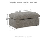 Dramatic Granite Ottoman from Ashley - Luna Furniture