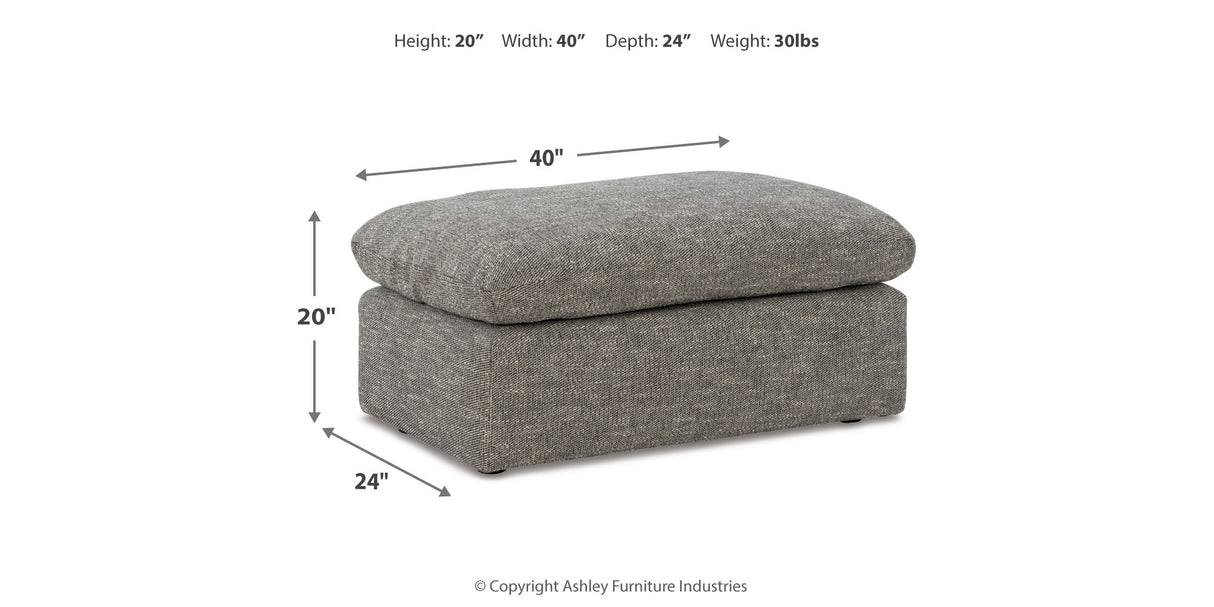 Dramatic Granite Sofa, Loveseat, Chair and Ottoman from Ashley - Luna Furniture