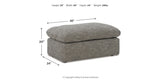 Dramatic Granite Chair and Ottoman from Ashley - Luna Furniture