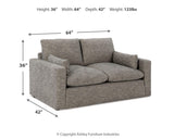 Dramatic Granite Loveseat from Ashley - Luna Furniture