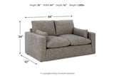 Dramatic Granite Sofa, Loveseat, Oversized Chair and Ottoman from Ashley - Luna Furniture