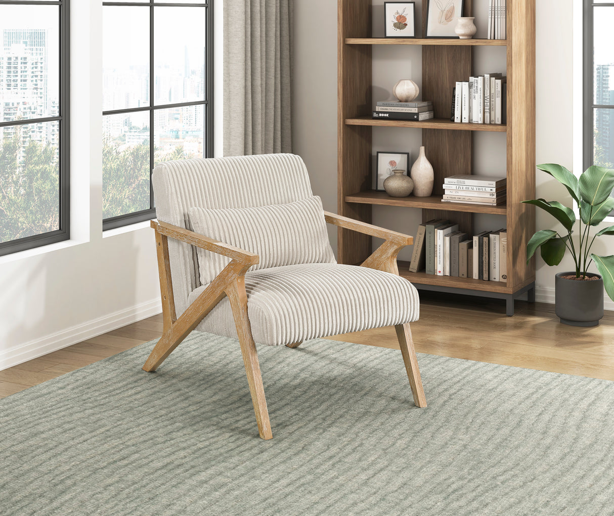 Chevron Black Accent Chair from Homelegance - Luna Furniture