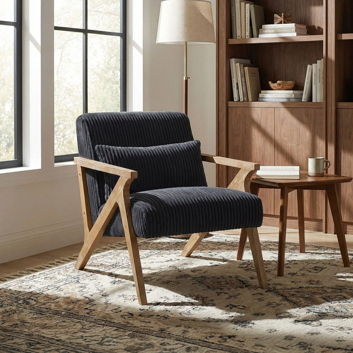 Chevron Black Accent Chair from Homelegance - Luna Furniture