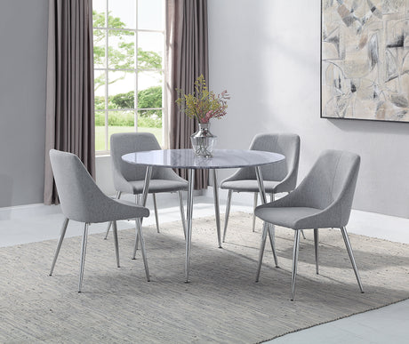 Tola Silver Dining Chair, Set of 2
