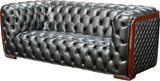 415 Gray Top-Grain Leather Sofa from ESF Furniture - Luna Furniture