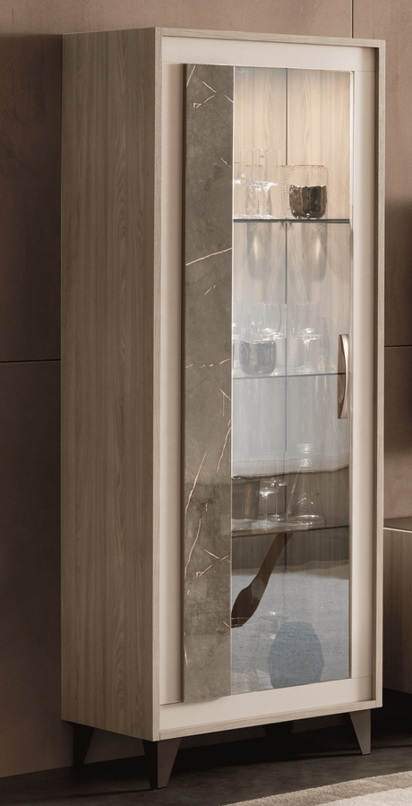 Arredo Ambra 1 Door Vitrine from ESF Furniture - Luna Furniture