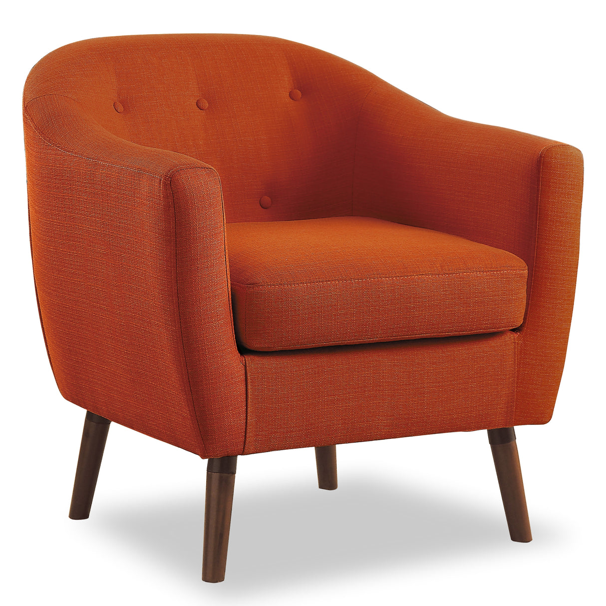 Lucille Orange Accent Chair from Homelegance - Luna Furniture
