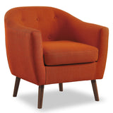 Lucille Orange Accent Chair from Homelegance - Luna Furniture