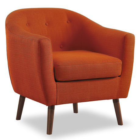 Lucille Orange Accent Chair from Homelegance - Luna Furniture