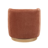 Synova Brown Chenille Swivel Chair from Homelegance - Luna Furniture