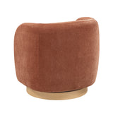 Synova Brown Chenille Swivel Chair from Homelegance - Luna Furniture