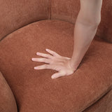 Synova Brown Chenille Swivel Chair from Homelegance - Luna Furniture