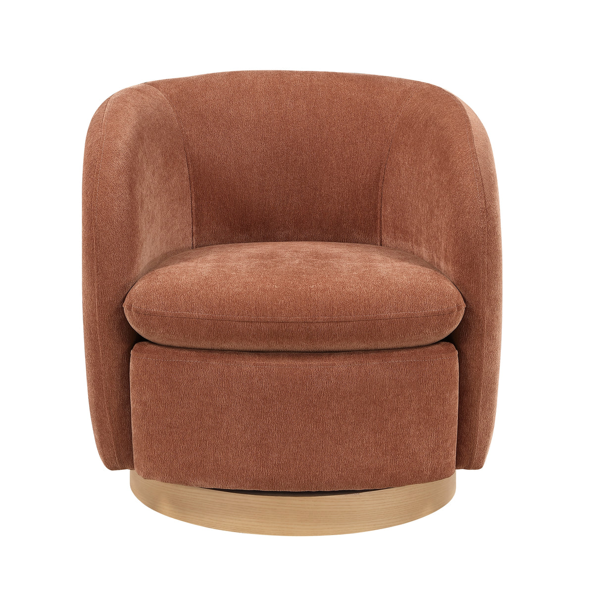 Synova Brown Chenille Swivel Chair from Homelegance - Luna Furniture