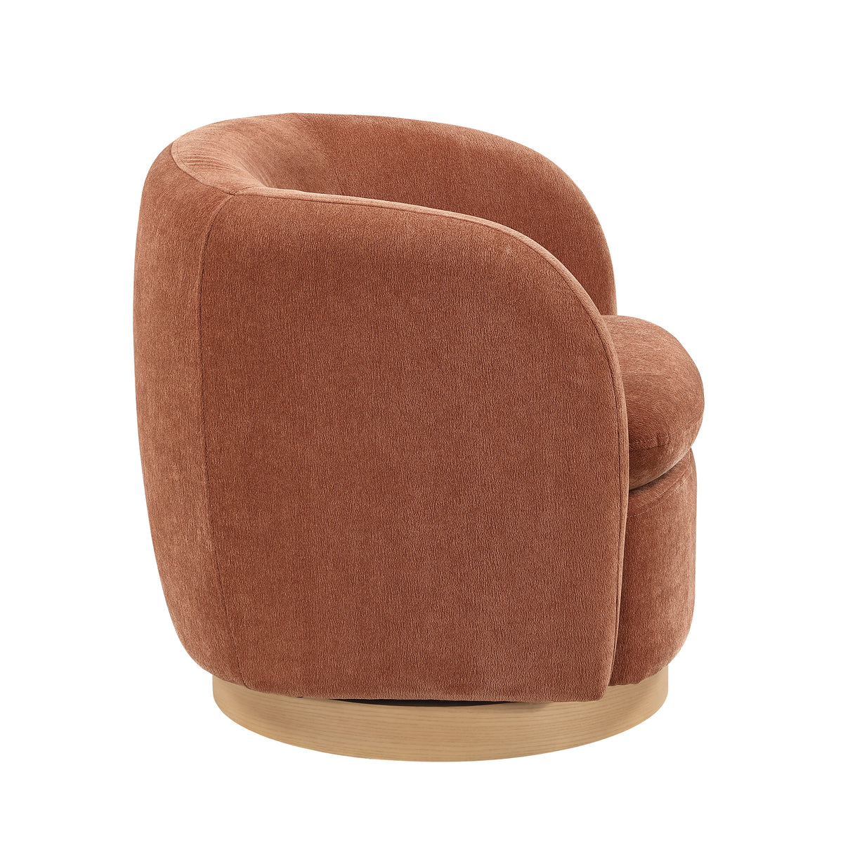 Synova Brown Chenille Swivel Chair from Homelegance - Luna Furniture
