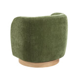 Synova Green Chenille Swivel Chair from Homelegance - Luna Furniture