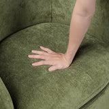 Synova Green Chenille Swivel Chair from Homelegance - Luna Furniture