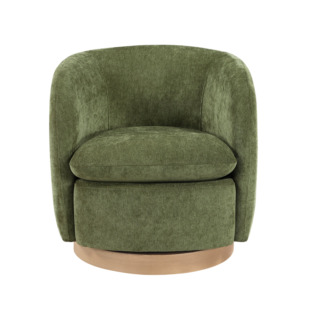 Synova Green Chenille Swivel Chair from Homelegance - Luna Furniture