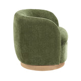 Synova Green Chenille Swivel Chair from Homelegance - Luna Furniture