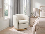 Synova Taupe Chenille Swivel Chair from Homelegance - Luna Furniture