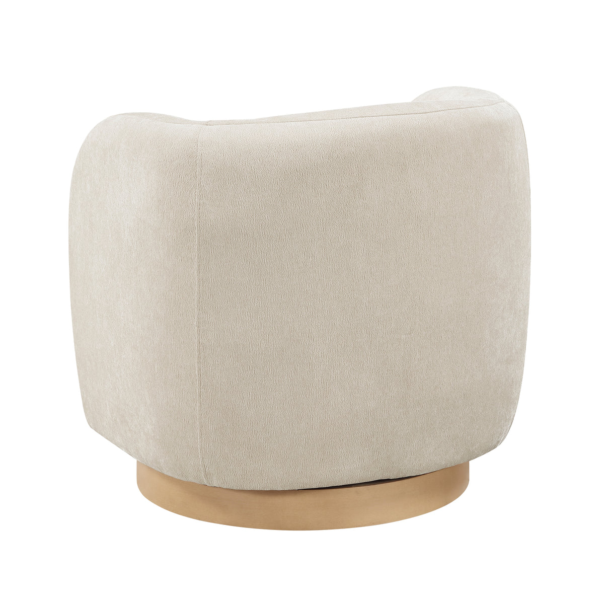 Synova Taupe Chenille Swivel Chair from Homelegance - Luna Furniture