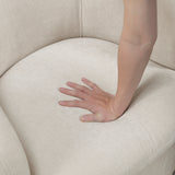 Synova Taupe Chenille Swivel Chair from Homelegance - Luna Furniture