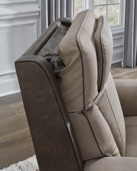 4Z-Peaceful Pause Sand Power Lift Recliner from Ashley - Luna Furniture