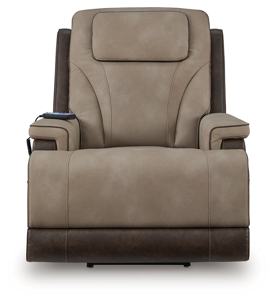 4Z-Peaceful Pause Sand Power Lift Recliner from Ashley - Luna Furniture