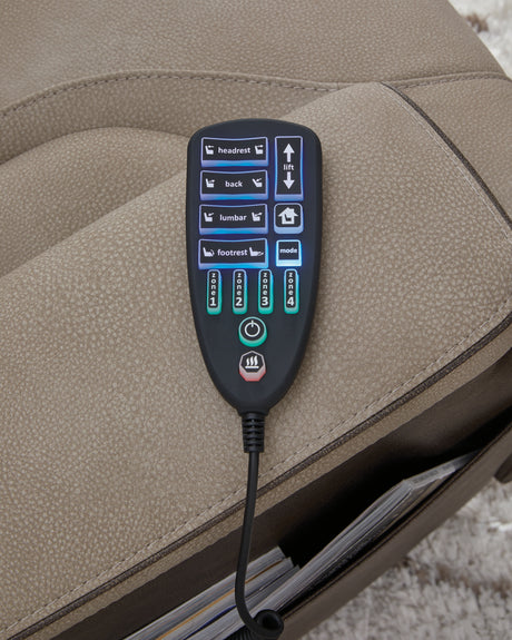 4Z-Peaceful Pause Sand Power Lift Recliner from Ashley - Luna Furniture