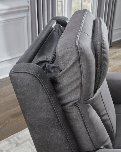 4Z-Peaceful Pause Slate Power Lift Recliner from Ashley - Luna Furniture