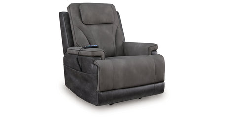 4Z-Peaceful Pause Slate Power Lift Recliner from Ashley Furniture - Luna Furniture