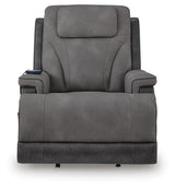 4Z-Peaceful Pause Slate Power Lift Recliner from Ashley - Luna Furniture