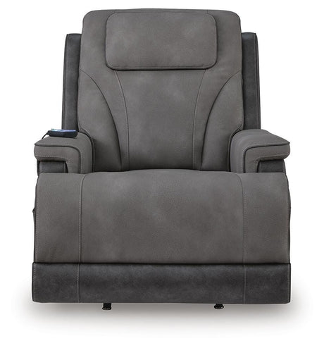 4Z-Peaceful Pause Slate Power Lift Recliner from Ashley Furniture - Luna Furniture