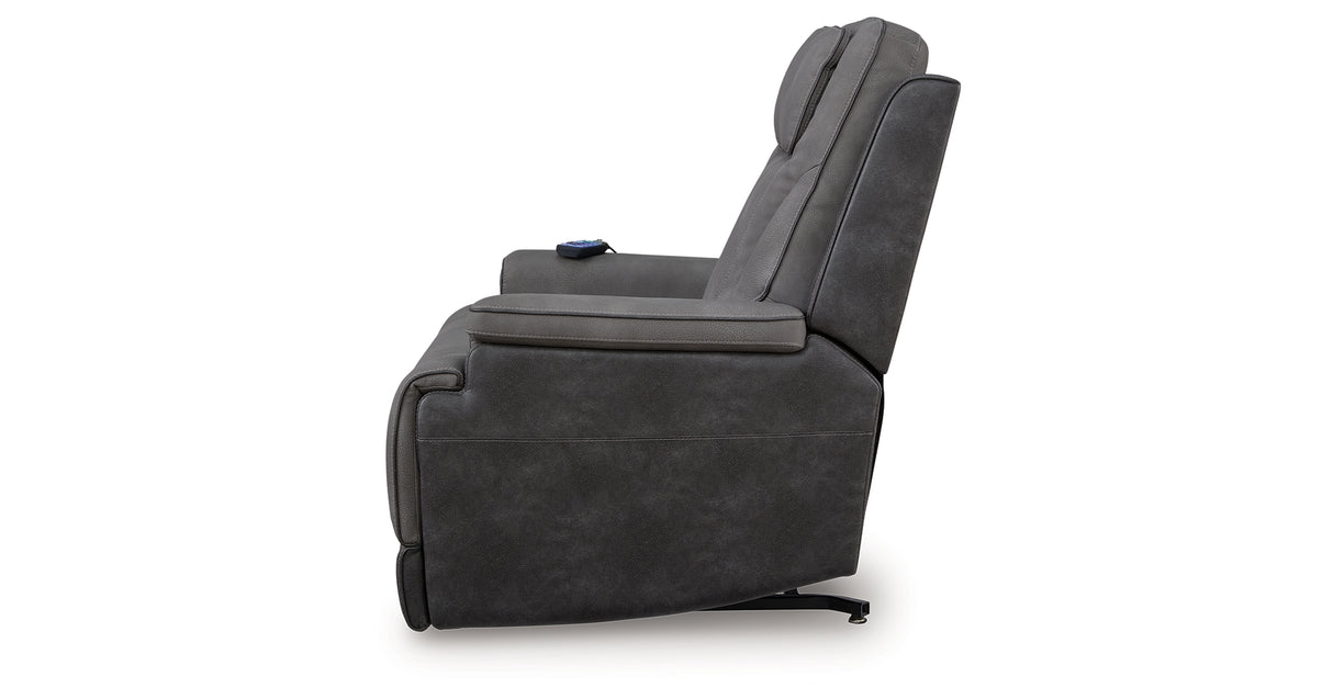 4Z-Peaceful Pause Slate Power Lift Recliner from Ashley - Luna Furniture