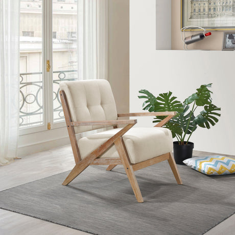 Ollen Sand Accent Chair from Homelegance - Luna Furniture