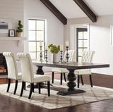 Phelps Distressed Noir 5-Piece Rectangular Dining Table Set from Coaster - Luna Furniture