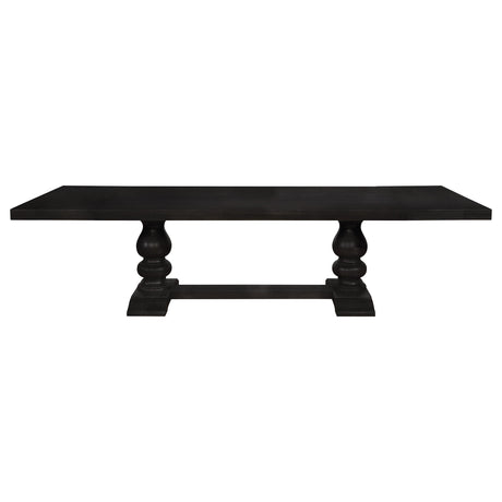 Phelps Distressed Noir 5-Piece Rectangular Dining Table Set from Coaster - Luna Furniture