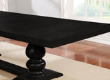 Phelps Distressed Noir 5-Piece Rectangular Dining Table Set from Coaster - Luna Furniture