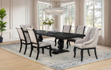 Phelps Distressed Noir/Tobacco Rectangular Dining Set from Coaster - Luna Furniture