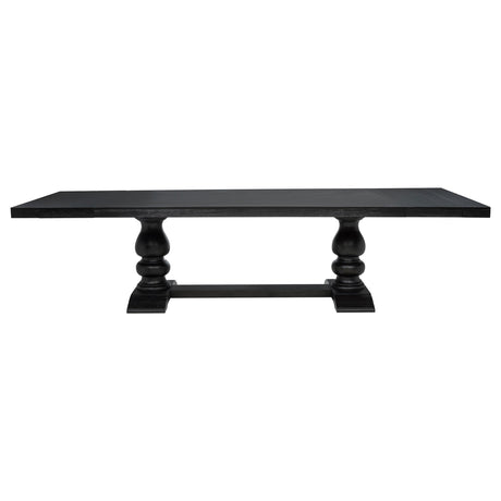 Phelps 7-piece Rectangular Dining Table Set Distressed Noir from Coaster - Luna Furniture