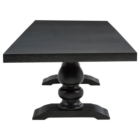 Phelps 7-piece Rectangular Dining Table Set Distressed Noir from Coaster - Luna Furniture