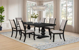 Phelps Distressed Noir/Tobacco Rectangular Dining Set from Coaster - Luna Furniture