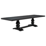 Phelps Distressed Noir 7-piece Rectangular Dining Table Set from Coaster - Luna Furniture