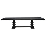 Phelps Distressed Noir 7-piece Rectangular Dining Table Set from Coaster - Luna Furniture