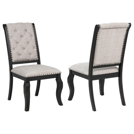 Phelps Tobacco Upholstered Dining Side Chair, Set of 2 from Coaster - Luna Furniture