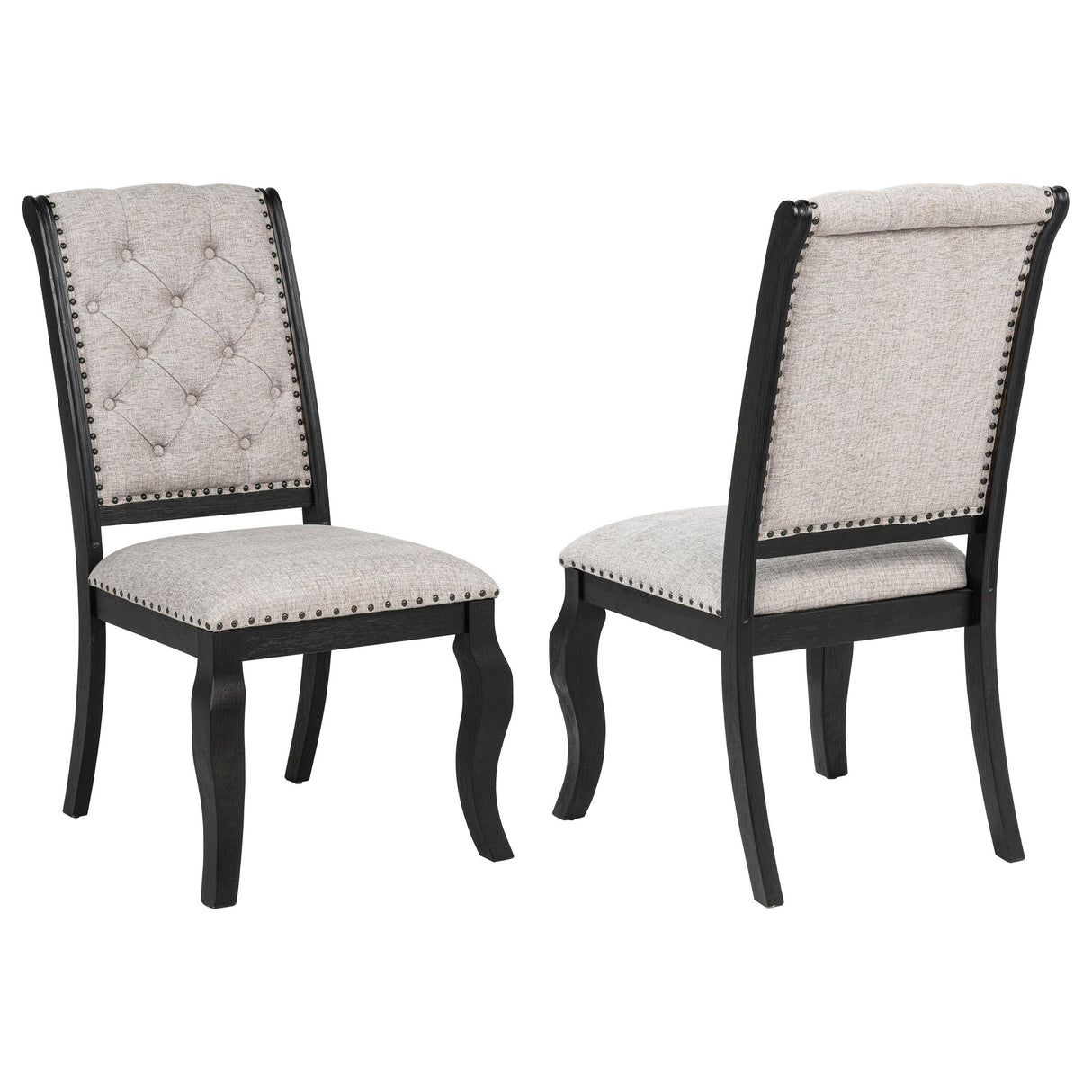 Phelps Tobacco Upholstered Dining Side Chair, Set of 2 from Coaster - Luna Furniture