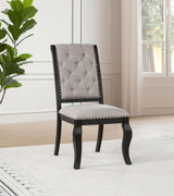 Phelps Tobacco Upholstered Dining Side Chair, Set of 2 from Coaster - Luna Furniture