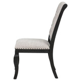 Phelps Tobacco Upholstered Dining Side Chair, Set of 2 from Coaster - Luna Furniture