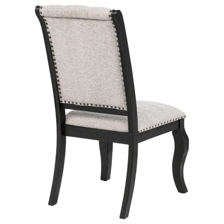Phelps Tobacco Upholstered Dining Side Chair, Set of 2 from Coaster - Luna Furniture